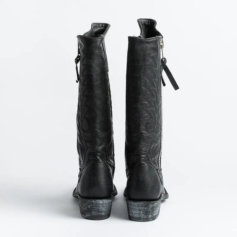 MEXICANA - Collezione Donna Mexicana - Stivale Texano - L340 - Vesuvio Nero<Collezione Scarpe Donna Texani