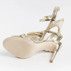 NCUB - Sandali Con Tacco - Sole 20 - Laminato Platino<Collezione Scarpe Donna Sposa