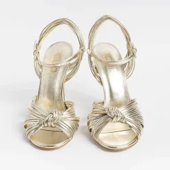 NCUB - Sandali Con Tacco - Sole 20 - Laminato Platino<Collezione Scarpe Donna Sposa