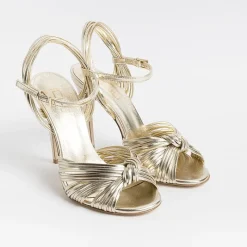 NCUB - Sandali Con Tacco - Sole 20 - Laminato Platino<Collezione Scarpe Donna Sposa