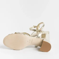 NCUB - Sandali Con Tacco - Stefy 64 - Laminato Platino<Collezione Scarpe Donna Sposa