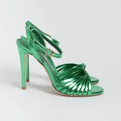 NCUB - Sandali Con Tacco - Sole 19 - Laminato Verde<Collezione Scarpe Donna Sandali Con Tacco