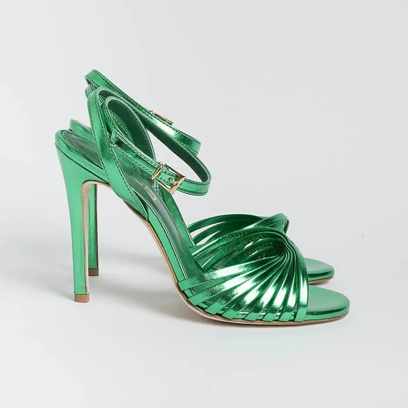 NCUB - Sandali Con Tacco - Sole 19 - Laminato Verde<Collezione Scarpe Donna Sandali Con Tacco