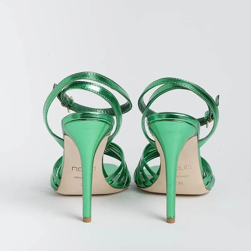 NCUB - Sandali Con Tacco - Sole 19 - Laminato Verde<Collezione Scarpe Donna Sandali Con Tacco