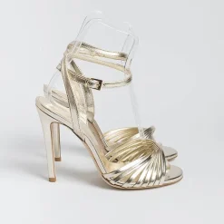 NCUB - Sandali Con Tacco - Sole 19 - Laminato Platino<Collezione Scarpe Donna Sposa