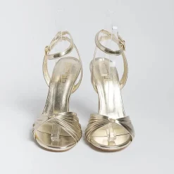 NCUB - Sandali Con Tacco - Sole 19 - Laminato Platino<Collezione Scarpe Donna Sposa