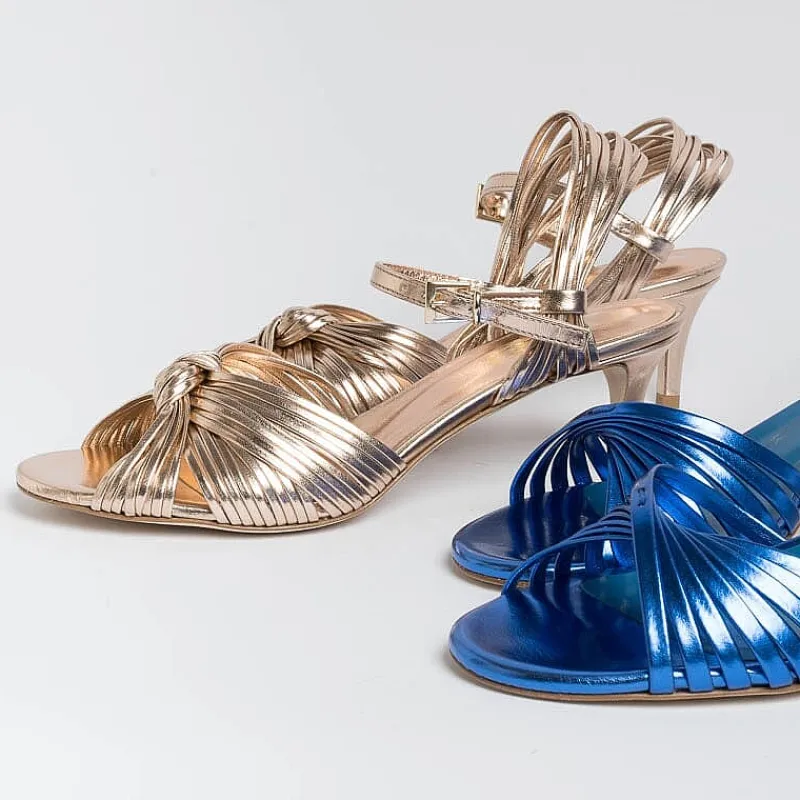 NCUB - Sandali Con Tacco - Luna 22 - Laminato Rosato<Collezione Scarpe Donna Sandali Con Tacco