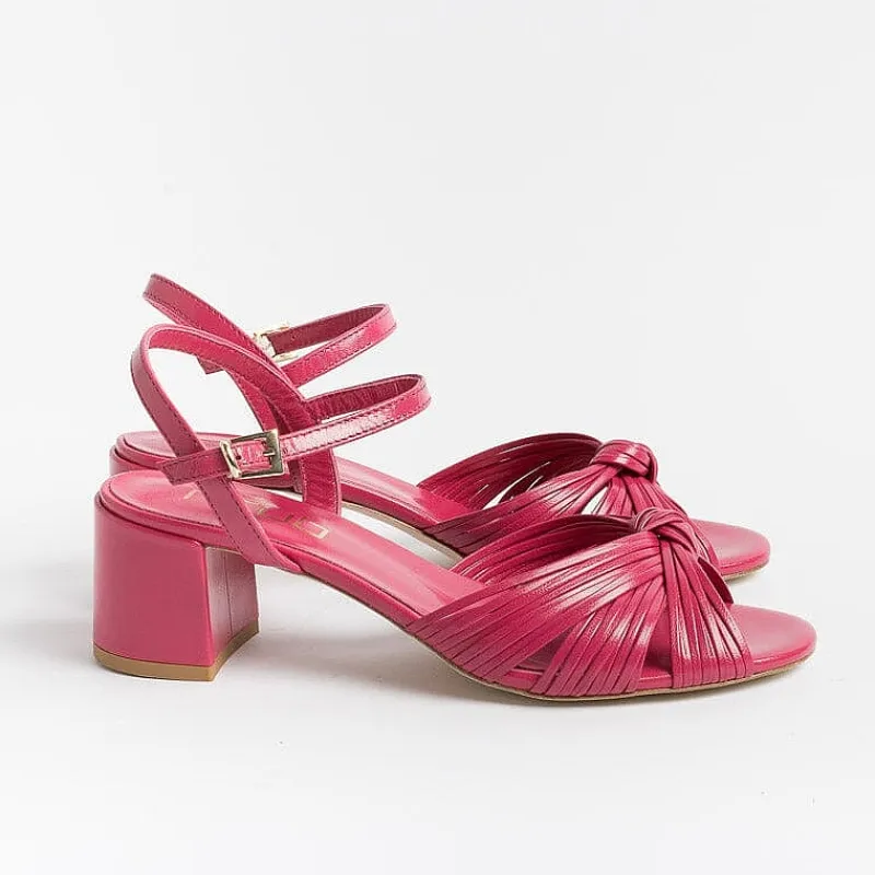 NCUB - Sandali Con Tacco - Stefy 64 - Crepe Fucsia<Collezione Scarpe Donna Sandali Con Tacco