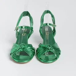 NCUB - Sandali Con Tacco- Luna 22 - Laminato Verde<Collezione Scarpe Donna Sandali Con Tacco