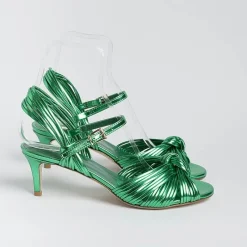 NCUB - Sandali Con Tacco- Luna 22 - Laminato Verde<Collezione Scarpe Donna Sandali Con Tacco