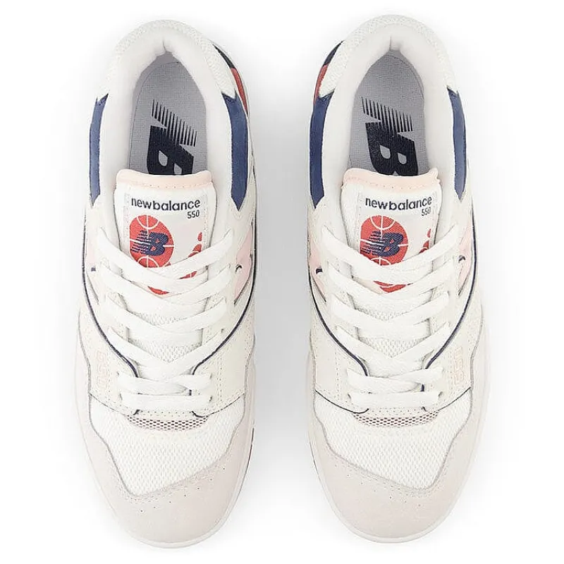 NEW BALANCE - Collezione Donna New Balance - Sneakers Bbw550Np - Bianco Blu Rosso<Collezione Scarpe Donna Sneakers