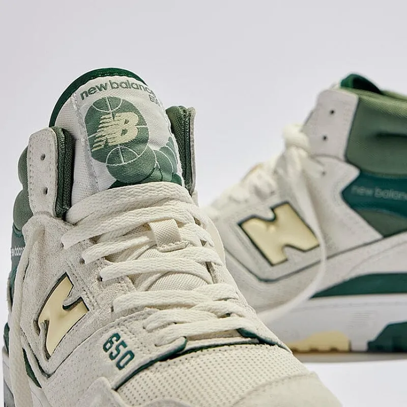 NEW BALANCE - Collezione Donna New Balance - Sneakers Unisex Bb650Rvg - Bianco Verde<Collezione Scarpe Donna Sneakers