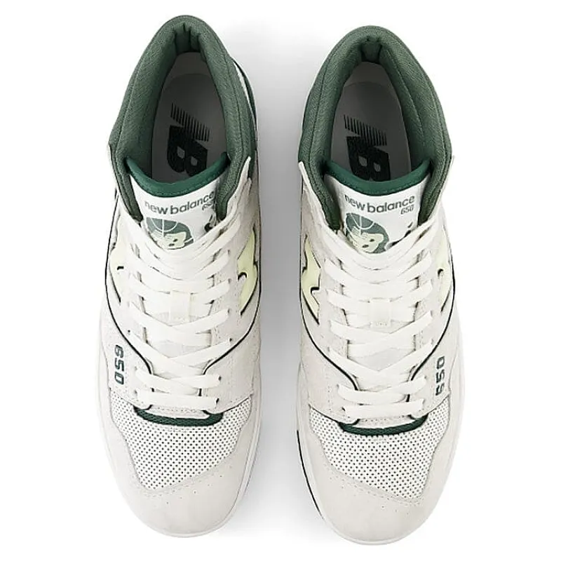 NEW BALANCE - Collezione Donna New Balance - Sneakers Unisex Bb650Rvg - Bianco Verde<Collezione Scarpe Donna Sneakers