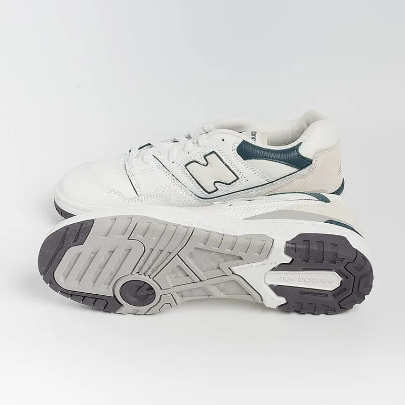 NEW BALANCE - Collezione Uomo New Balance - Sneakers Unisex Bb550Wcb - Bianco Petrolio<Collezione Scarpe Uomo Sneakers