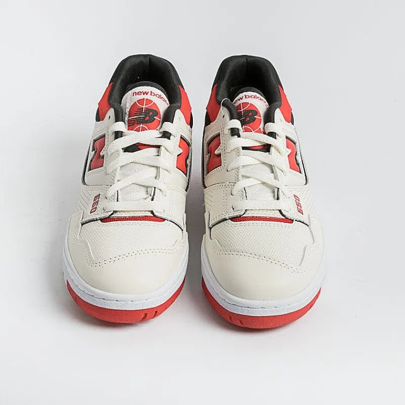 NEW BALANCE - Collezione Uomo New Balance - Sneakers Unisex Bb550Vtb - Bianco Rosso<Collezione Scarpe Uomo Sneakers