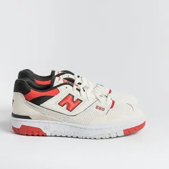NEW BALANCE - Collezione Uomo New Balance - Sneakers Unisex Bb550Vtb - Bianco Rosso<Collezione Scarpe Uomo Sneakers