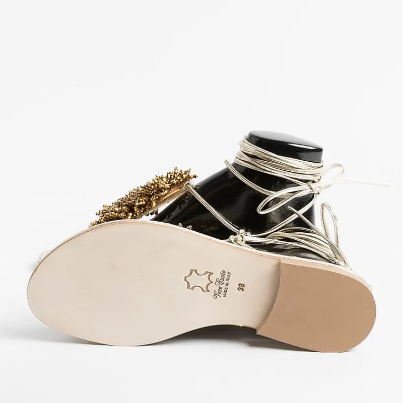 PAOLA FIORENZA - Sandali Bassi Infradito - Ss2346 Oro<Collezione Scarpe Donna Infradito