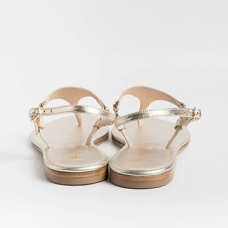 PAOLA FIORENZA - Sandali Bassi Infradito Triangolo - Platino<Collezione Scarpe Donna Sandali Bassi