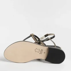 PAOLA FIORENZA - Sandali Bassi Infradito - Ss2378 - Ambra Black<Collezione Scarpe Donna Sandali Bassi