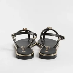 PAOLA FIORENZA - Sandali Bassi Infradito - Ss2378 - Ambra Black<Collezione Scarpe Donna Sandali Bassi