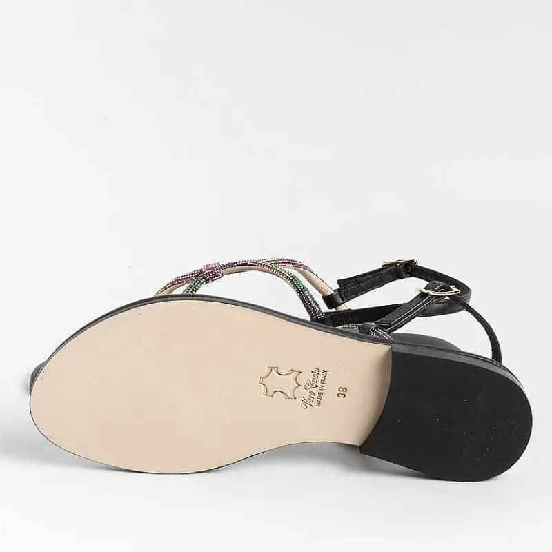 PAOLA FIORENZA - Sandali Bassi Infradito - Ss2336 - Nero<Collezione Scarpe Donna Infradito