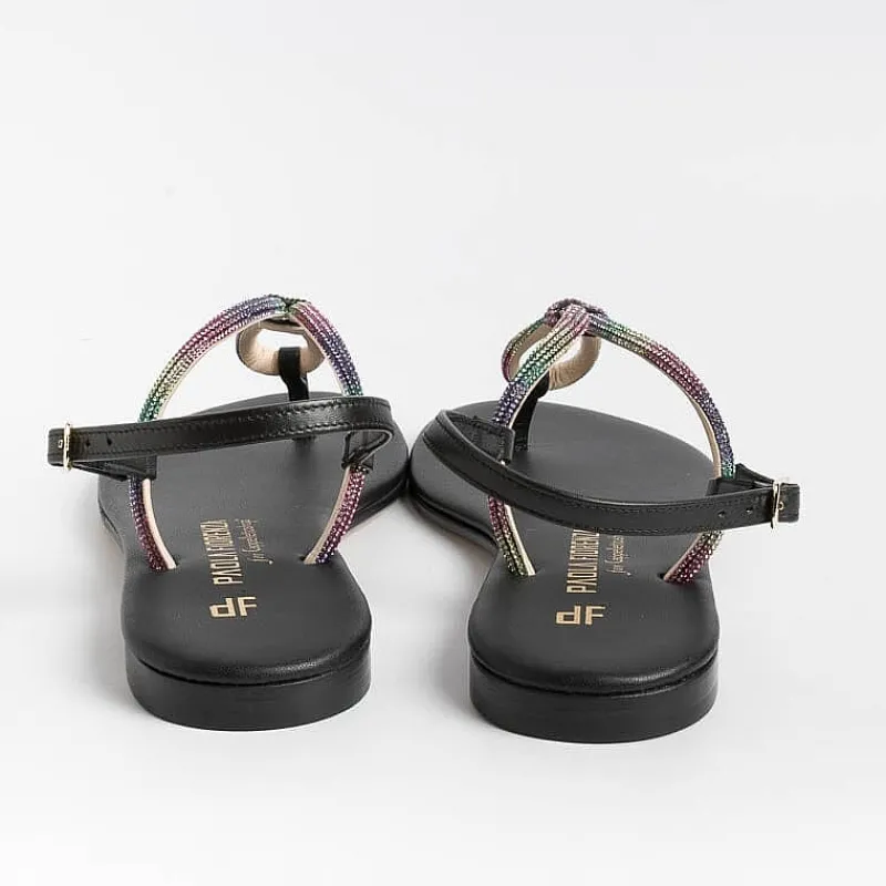 PAOLA FIORENZA - Sandali Bassi Infradito - Ss2336 - Nero<Collezione Scarpe Donna Infradito