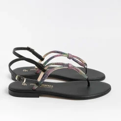 PAOLA FIORENZA - Sandali Bassi Infradito - Ss2336 - Nero<Collezione Scarpe Donna Infradito