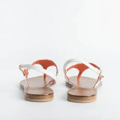 PAOLA FIORENZA - Sandali Bassi Infradito Triangolo - Corallo<Collezione Scarpe Donna Infradito