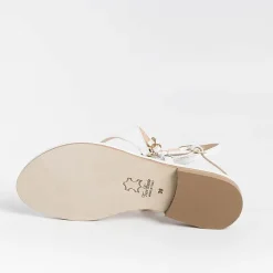 PAOLA FIORENZA - Sandali Bassi Infradito Triangolo - Bianco<Collezione Scarpe Donna Infradito