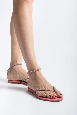 PAOLA FIORENZA - Sandali Bassi Infradito Fd03 - Rosa<Collezione Scarpe Donna Infradito