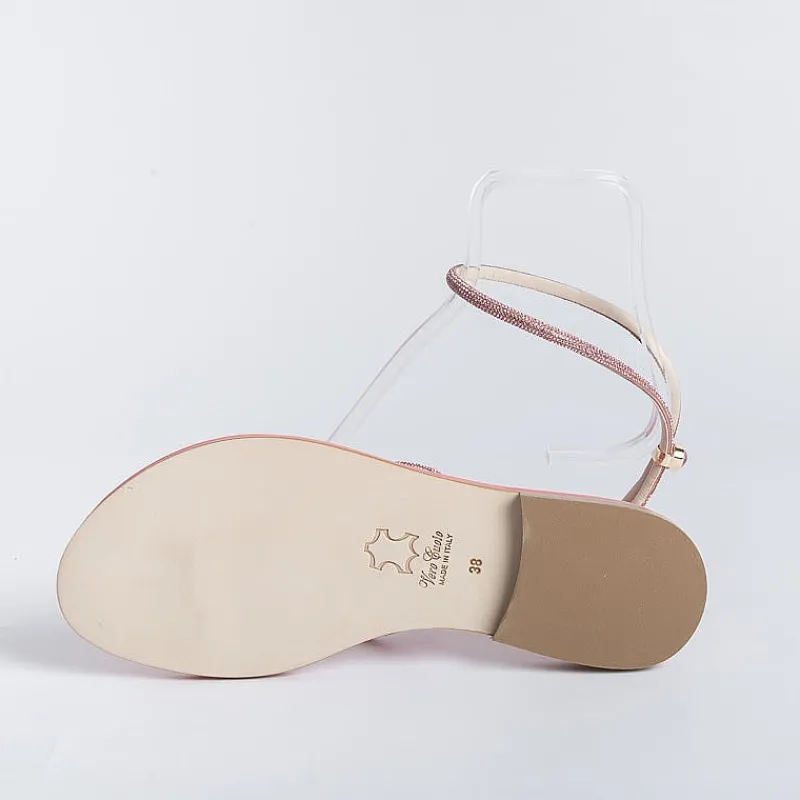 PAOLA FIORENZA - Sandali Bassi Infradito Fd03 - Rosa<Collezione Scarpe Donna Infradito