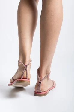 PAOLA FIORENZA - Sandali Bassi Infradito Fd03 - Rosa<Collezione Scarpe Donna Infradito