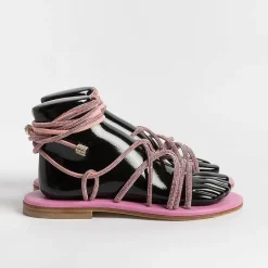 PAOLA FIORENZA - Sandali Bassi- Fd22 - Rosa<Collezione Scarpe Donna Sandali Bassi