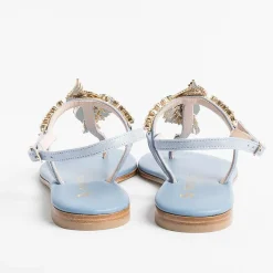 PAOLA FIORENZA - Sandali Bassi Infradito - Fb955 Azzurro<Collezione Scarpe Donna Infradito
