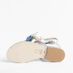 PAOLA FIORENZA - Sandali Bassi Infradito - Fb955 Azzurro<Collezione Scarpe Donna Infradito