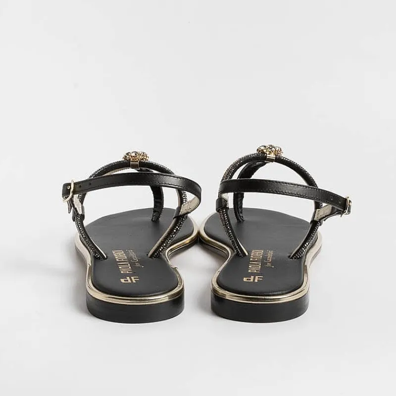 PAOLA FIORENZA - Sandali Bassi Infradito - Ss2378 - Ambra Black<Collezione Scarpe Donna Infradito
