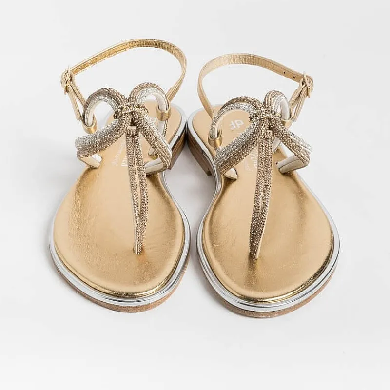 PAOLA FIORENZA - Sandali Bassi Infradito - Ss2353 - Ambra Cristal Platino<Collezione Scarpe Donna Infradito