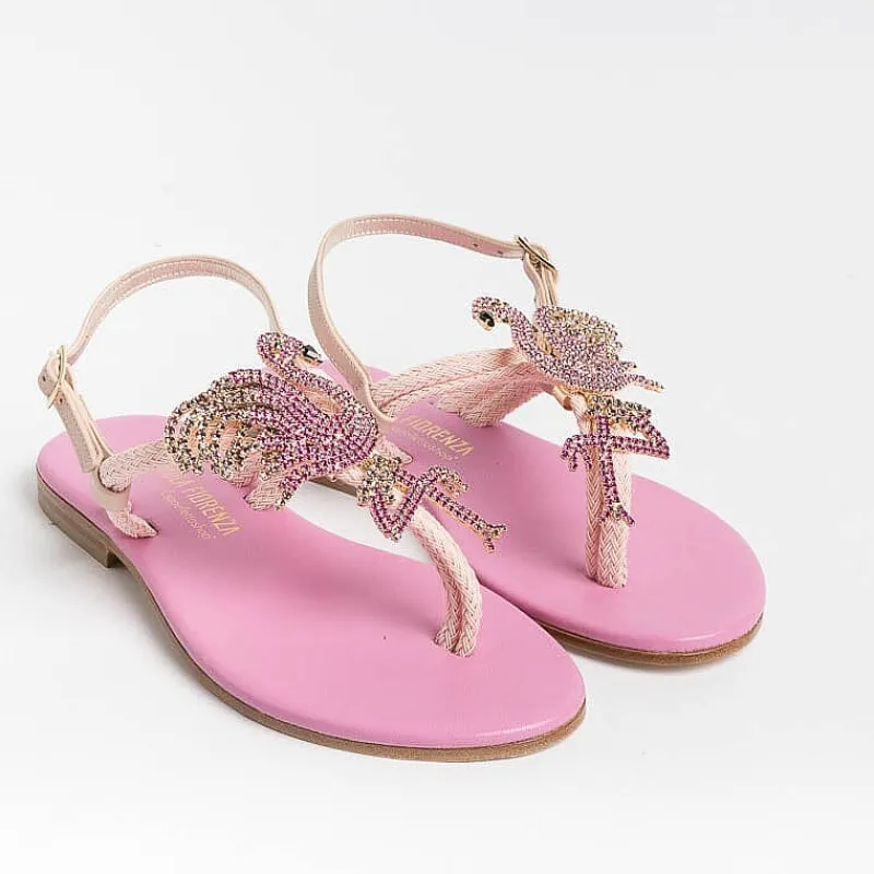 PAOLA FIORENZA - Sandali Bassi Infradito -Ps370 - Rosa<Collezione Scarpe Donna Infradito