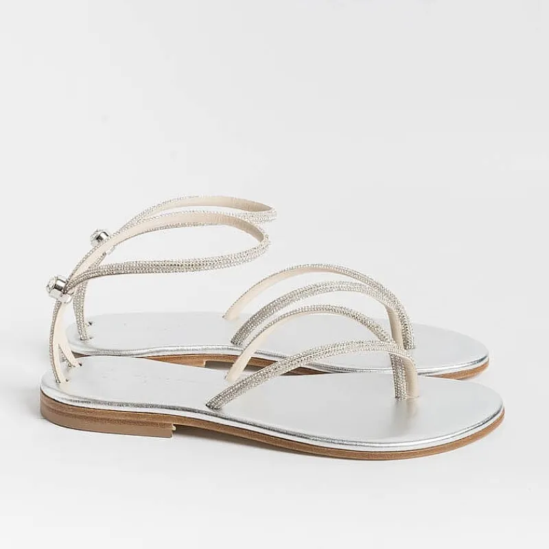 PAOLA FIORENZA - Sandali Bassi Infradito Fd03 - Argento<Collezione Scarpe Donna Sandali Bassi