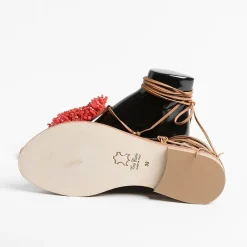 PAOLA FIORENZA - Sandali Bassi Infradito - Ss2346 Cuoio Rosso<Collezione Scarpe Donna Sandali Bassi