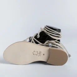 PAOLA FIORENZA - Sandali Bassi - Fd22 - Argento<Collezione Scarpe Donna Sandali Bassi