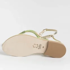 PAOLA FIORENZA - Sandali Bassi Infradito - Ss2336 - Verde<Collezione Scarpe Donna Infradito