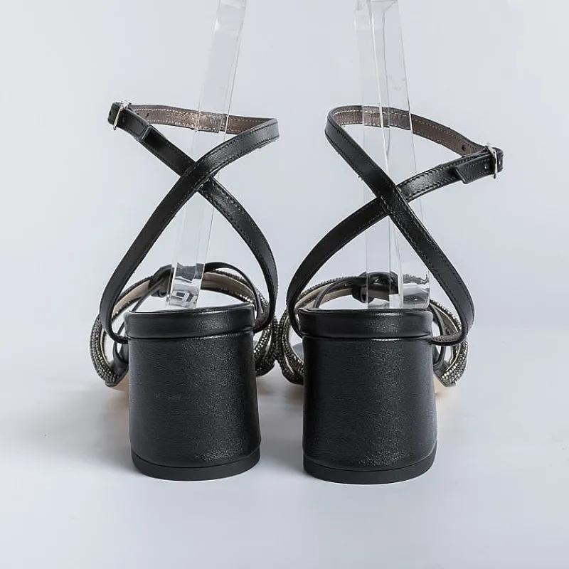 PAOLA FIORENZA - Sandali Con Tacco - Fd13 - Nero<Collezione Scarpe Donna Sandali Con Tacco