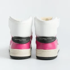 Philippe Model Paris Philippe Model - Sneakers Lyhd Cl03 - Lyon - Mix Blanc Fucsia<Collezione Scarpe Donna Sneakers