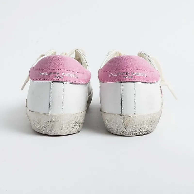 Philippe Model Paris Philippe Model - Sneakers Prld Vp18 - Parisx - Bianco Fucsia<Collezione Scarpe Donna Sneakers