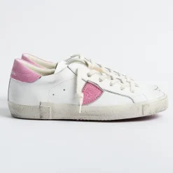 Philippe Model Paris Philippe Model - Sneakers Prld Vp18 - Parisx - Bianco Fucsia<Collezione Scarpe Donna Sneakers