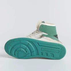 Philippe Model Paris Philippe Model - Sneakers Lyhu Cx07 - Lyon - Blanc Vert<Collezione Scarpe Uomo Sneakers