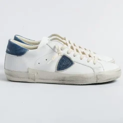 Philippe Model Paris Philippe Model - Sneakers Prlu Vp16 - Parisx - Bianco Bluette<Collezione Scarpe Uomo Sneakers