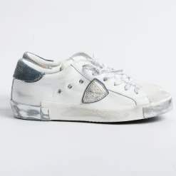Philippe Model Paris Philippe Model - Sneakers Prld Xe03 - Parisx - Bianco Argento<Collezione Scarpe Donna Sneakers