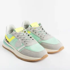 Philippe Model Paris Philippe Model - Sneakers Tyld Ap02 - Tropez 2.1 - Pop Verde Animalier<Collezione Scarpe Donna Sneakers